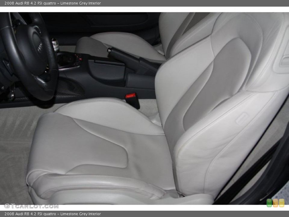 Limestone Grey 2008 Audi R8 Interiors