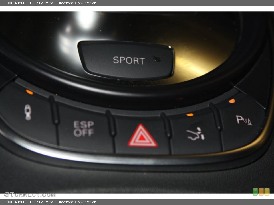 Limestone Grey Interior Controls for the 2008 Audi R8 4.2 FSI quattro #69670890