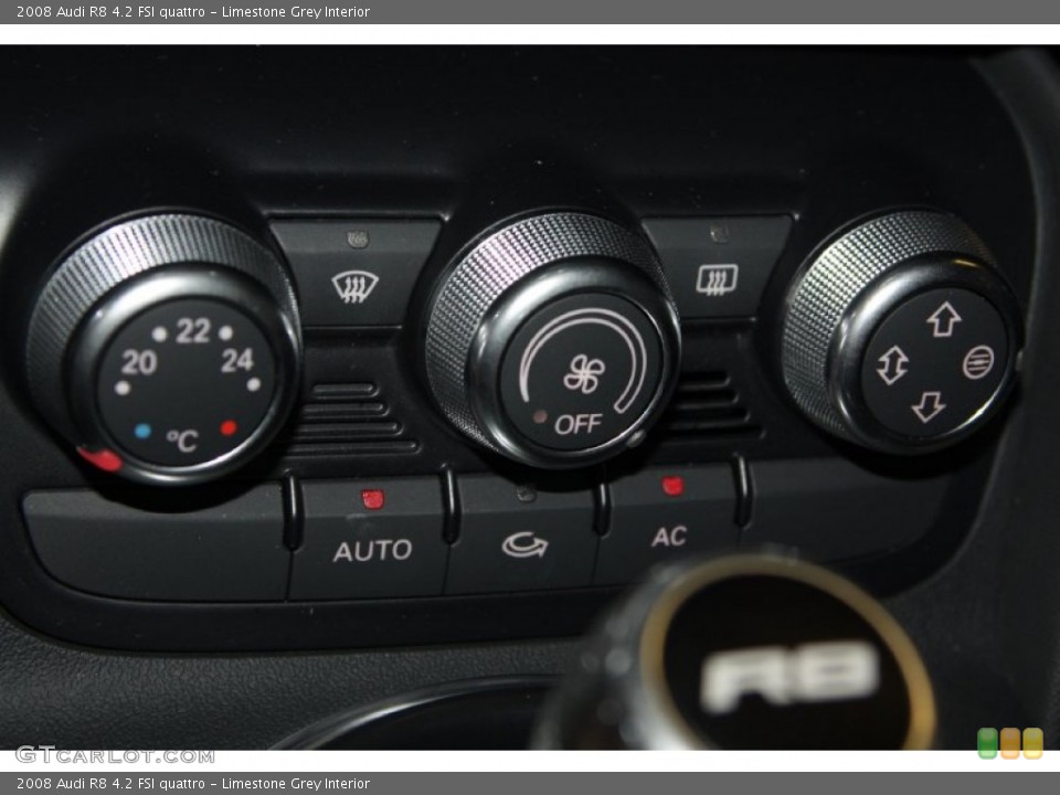 Limestone Grey Interior Controls for the 2008 Audi R8 4.2 FSI quattro #69670908