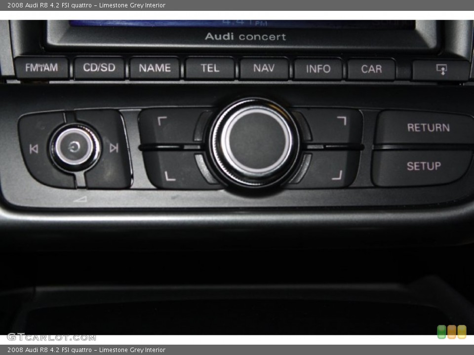 Limestone Grey Interior Controls for the 2008 Audi R8 4.2 FSI quattro #69670917