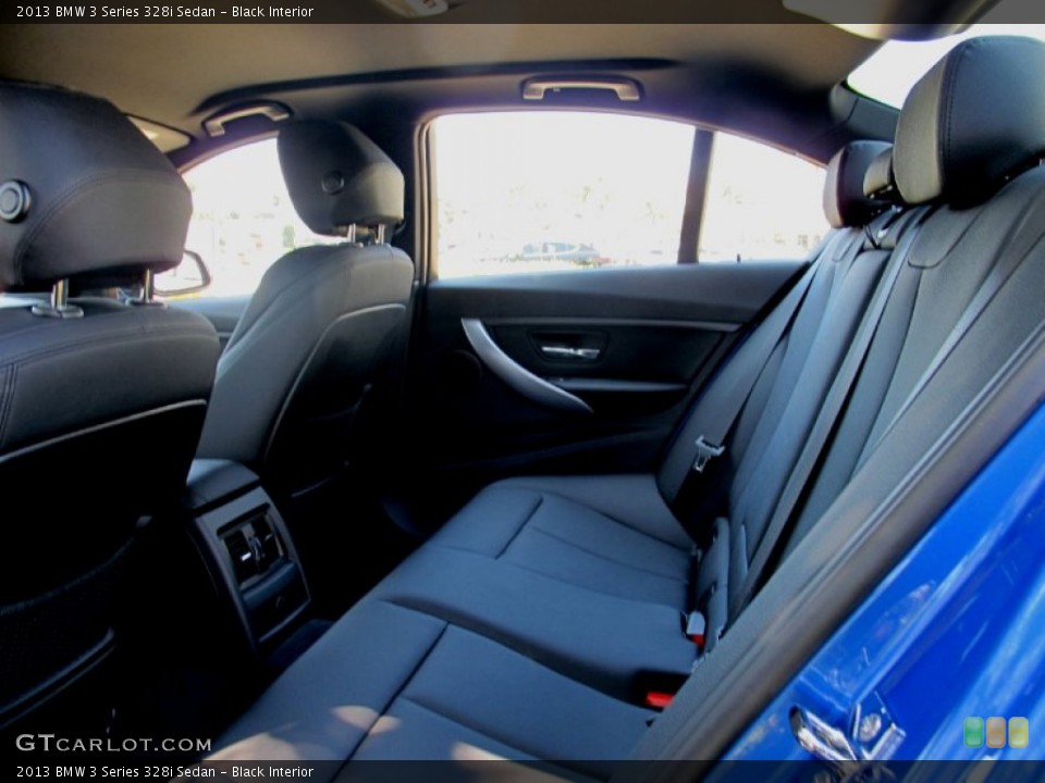 Black Interior Rear Seat for the 2013 BMW 3 Series 328i Sedan #69673056