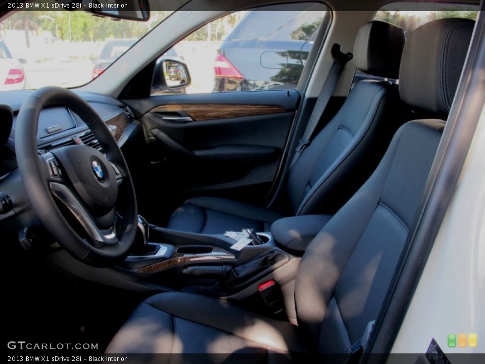 Black Interior Front Seat for the 2013 BMW X1 sDrive 28i #69673152