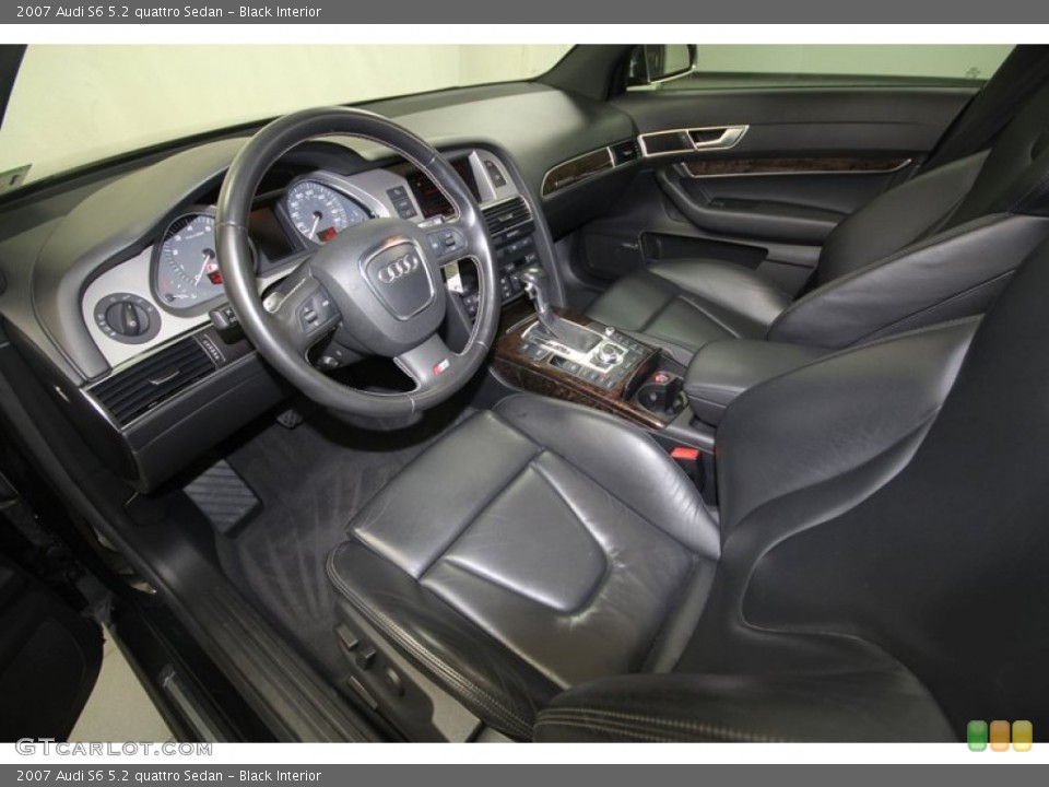 Black Interior Prime Interior for the 2007 Audi S6 5.2 quattro Sedan #69673725