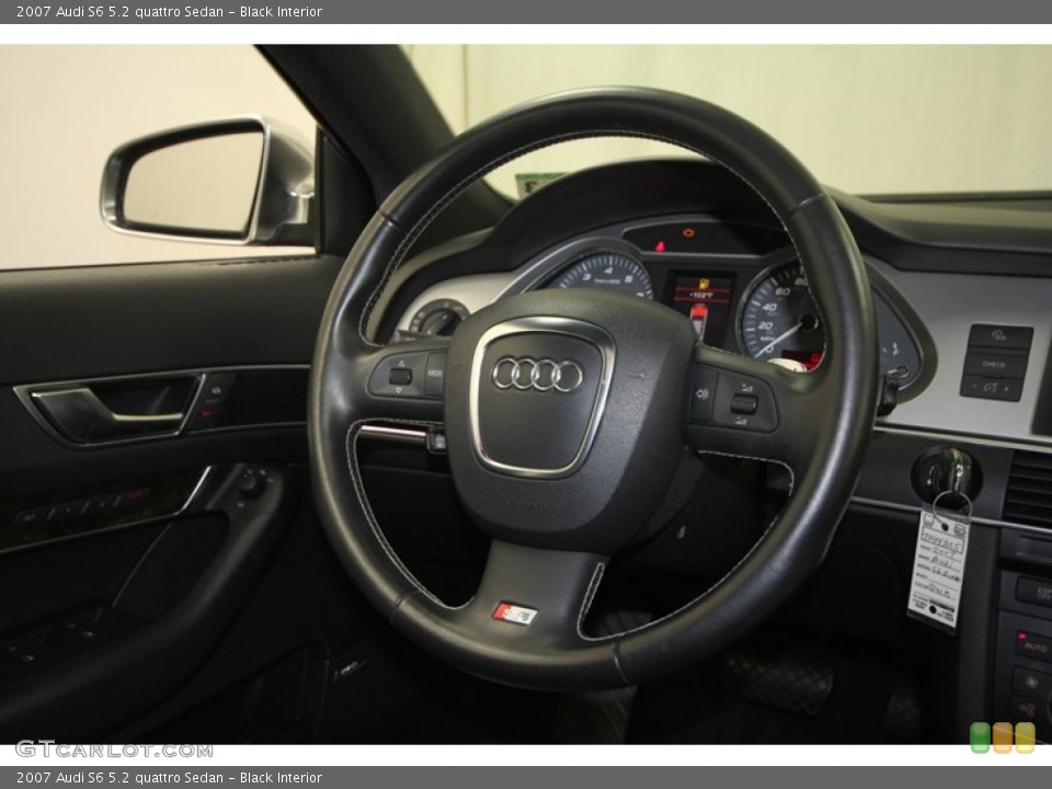 Black Interior Steering Wheel for the 2007 Audi S6 5.2 quattro Sedan #69673935