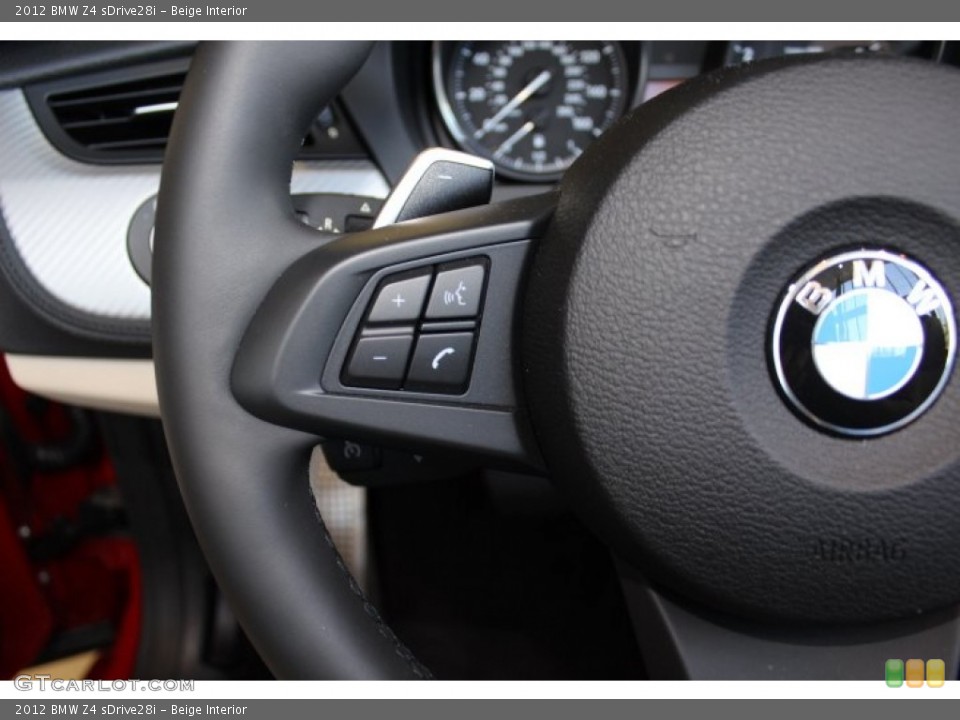 Beige Interior Controls for the 2012 BMW Z4 sDrive28i #69678144