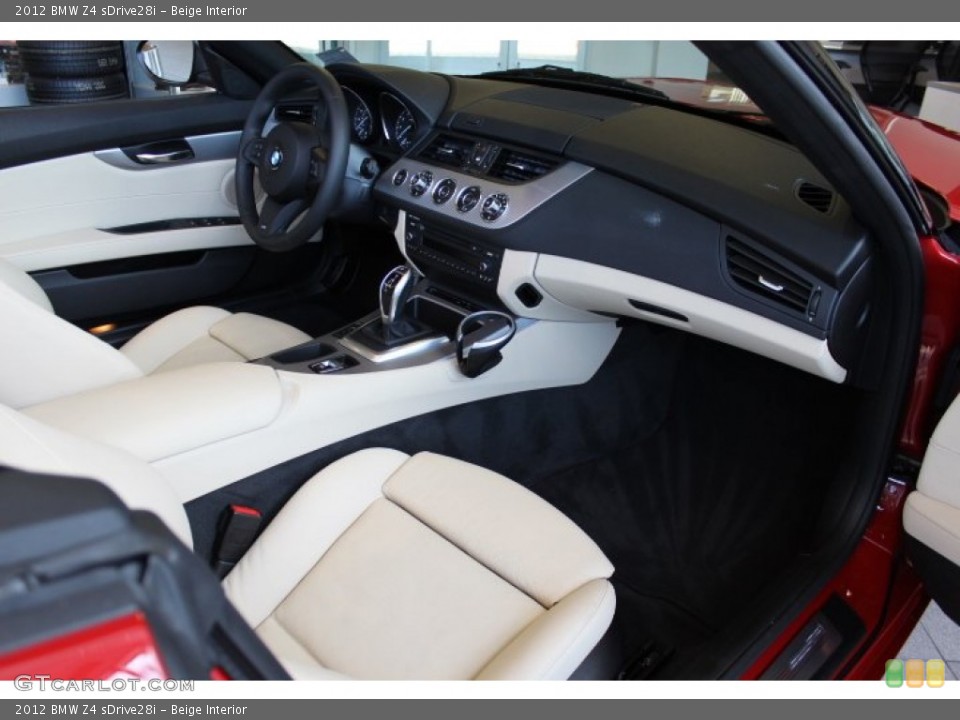 Beige Interior Dashboard for the 2012 BMW Z4 sDrive28i #69678207