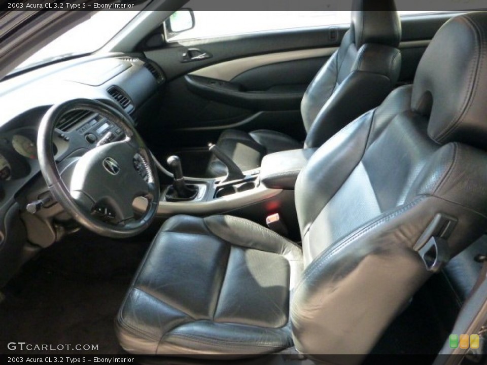 Ebony Interior Front Seat for the 2003 Acura CL 3.2 Type S #69681489