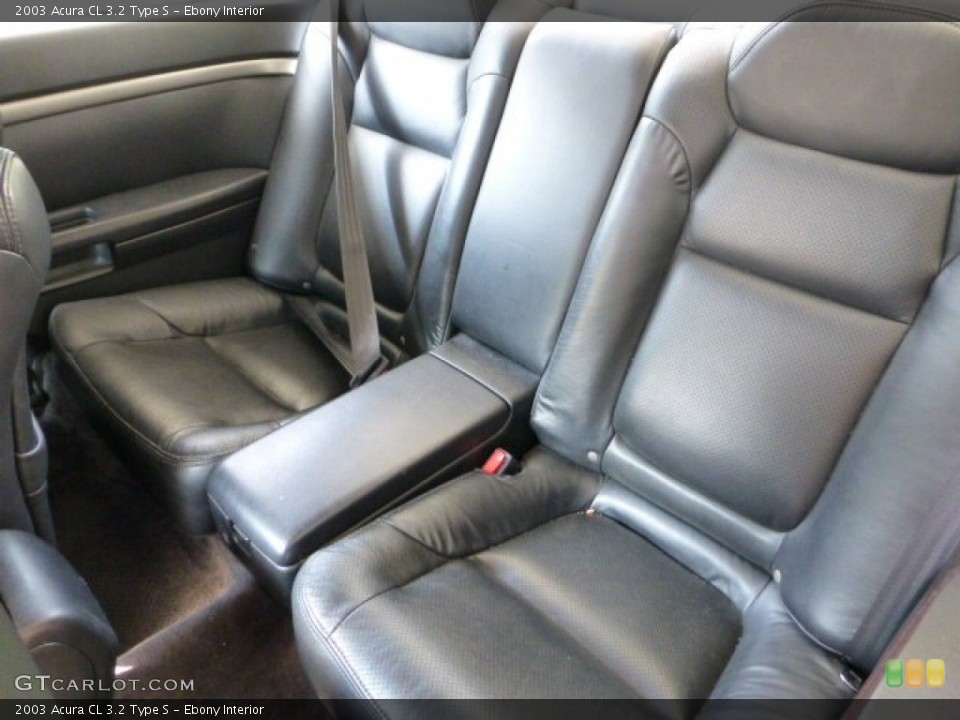 Ebony Interior Rear Seat for the 2003 Acura CL 3.2 Type S #69681498