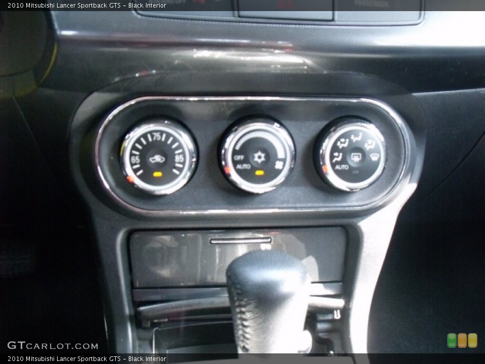 Black Interior Controls for the 2010 Mitsubishi Lancer Sportback GTS #69682572