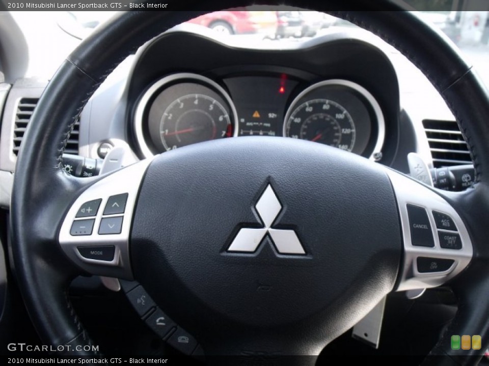 Black Interior Steering Wheel for the 2010 Mitsubishi Lancer Sportback GTS #69682598