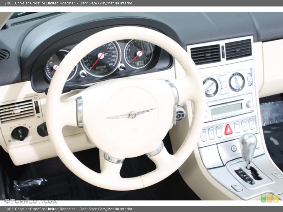 Dark Slate Grey/Vanilla Interior Steering Wheel for the 2005 Chrysler Crossfire Limited Roadster #69682683