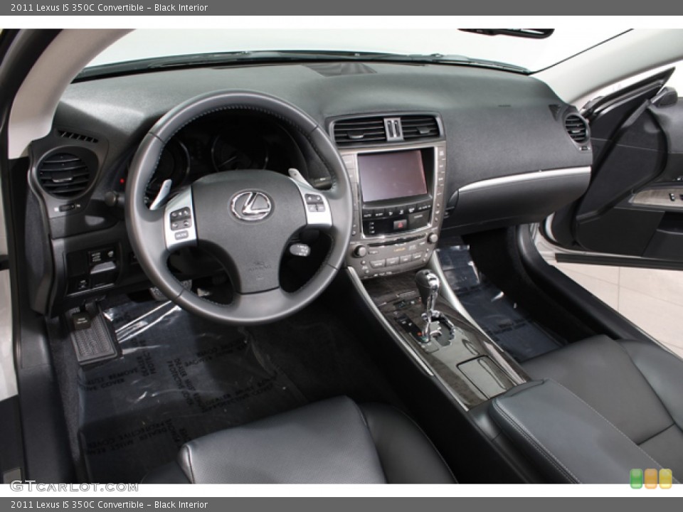 Black Interior Prime Interior for the 2011 Lexus IS 350C Convertible #69682935