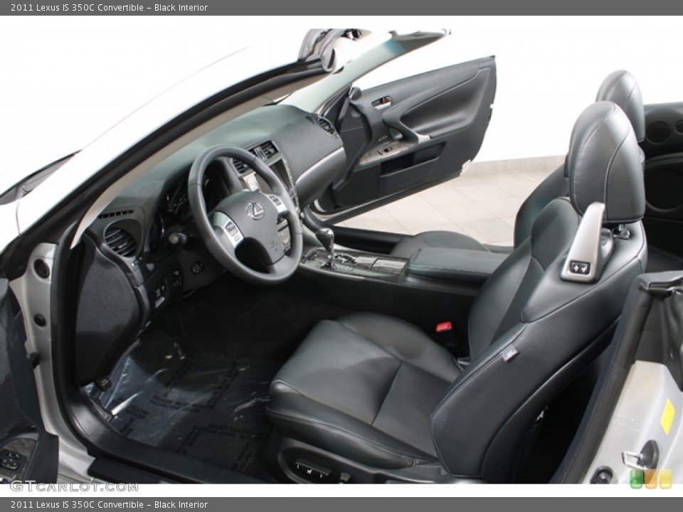 Black Interior Photo for the 2011 Lexus IS 350C Convertible #69683037