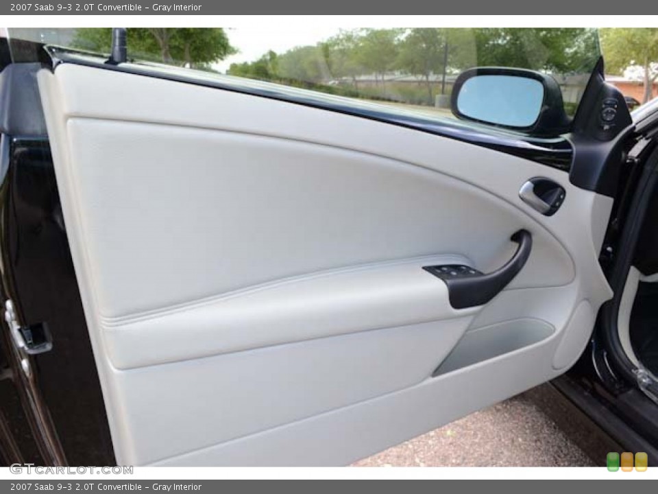 Gray Interior Door Panel for the 2007 Saab 9-3 2.0T Convertible #69684456