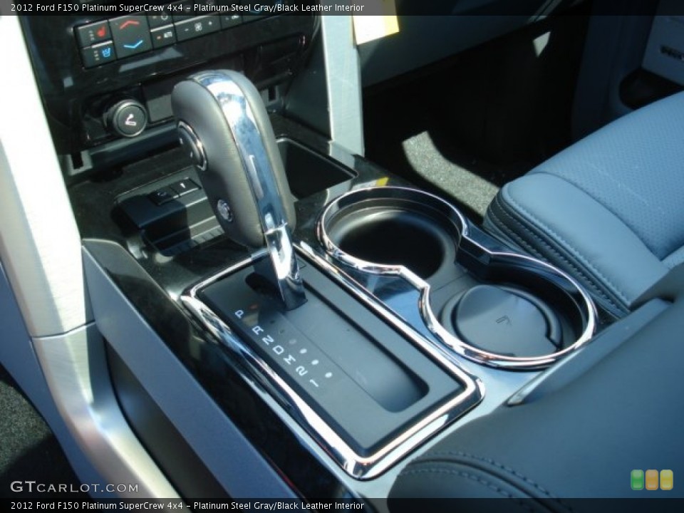Platinum Steel Gray/Black Leather Interior Transmission for the 2012 Ford F150 Platinum SuperCrew 4x4 #69687480