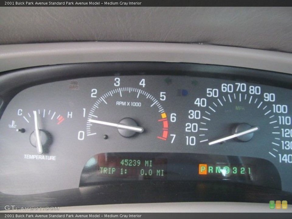 Medium Gray Interior Gauges for the 2001 Buick Park Avenue  #69688473