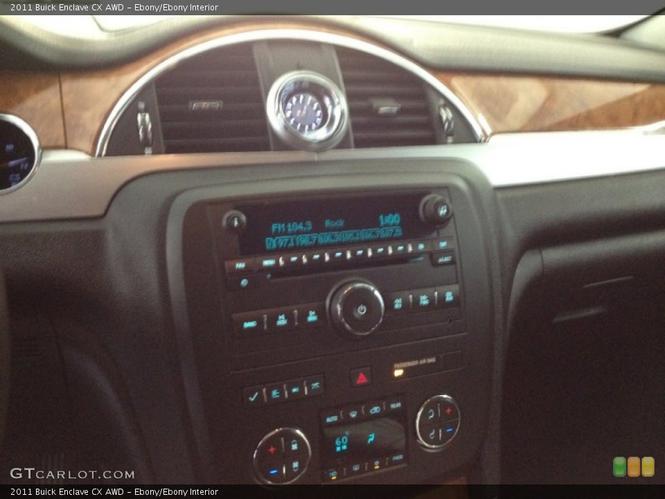 Ebony/Ebony Interior Controls for the 2011 Buick Enclave CX AWD #69696999