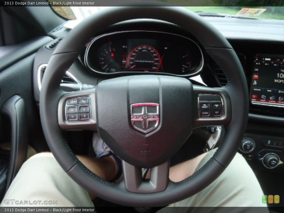 Black/Light Frost Interior Steering Wheel for the 2013 Dodge Dart Limited #69699261