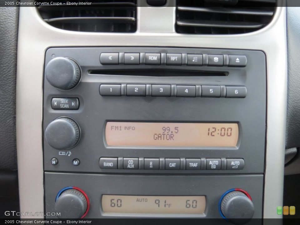 Ebony Interior Audio System for the 2005 Chevrolet Corvette Coupe #69699567