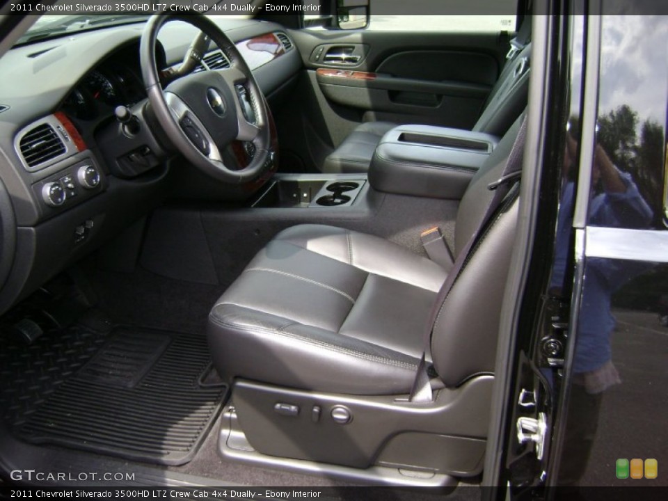 Ebony Interior Photo for the 2011 Chevrolet Silverado 3500HD LTZ Crew Cab 4x4 Dually #69702042