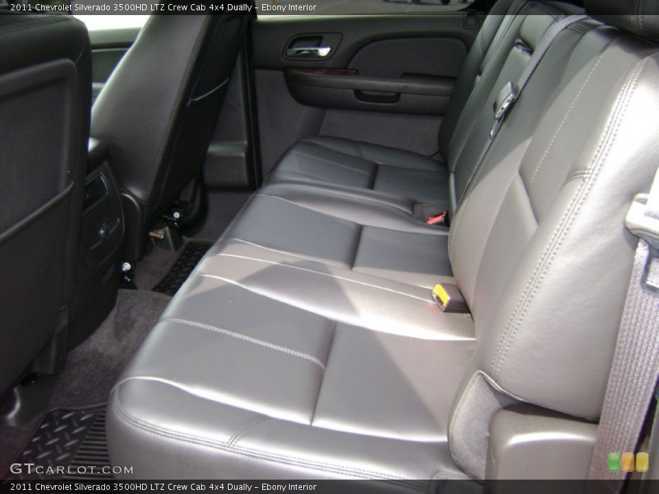 Ebony Interior Rear Seat for the 2011 Chevrolet Silverado 3500HD LTZ Crew Cab 4x4 Dually #69702051