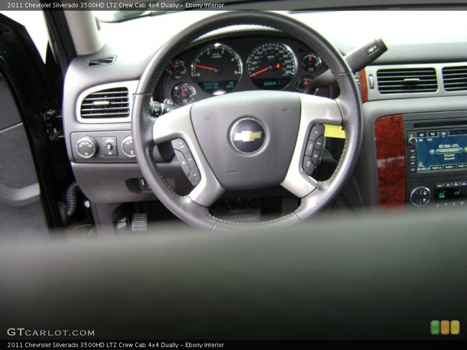 Ebony Interior Steering Wheel for the 2011 Chevrolet Silverado 3500HD LTZ Crew Cab 4x4 Dually #69702069