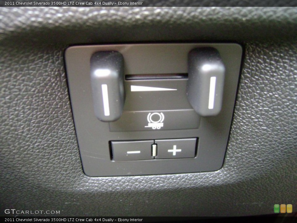 Ebony Interior Controls for the 2011 Chevrolet Silverado 3500HD LTZ Crew Cab 4x4 Dually #69702099
