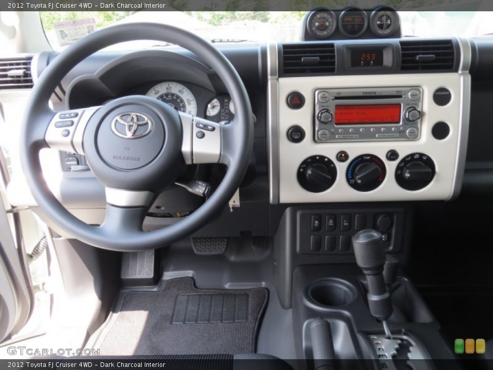 Dark Charcoal Interior Dashboard for the 2012 Toyota FJ Cruiser 4WD #69703701