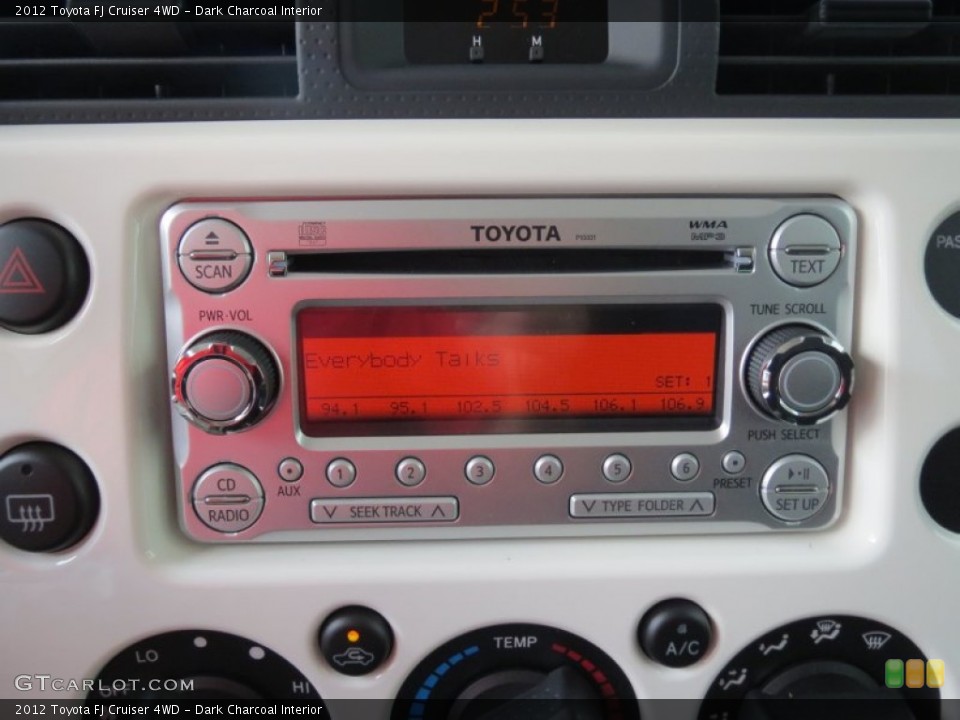 Dark Charcoal Interior Audio System for the 2012 Toyota FJ Cruiser 4WD #69703710