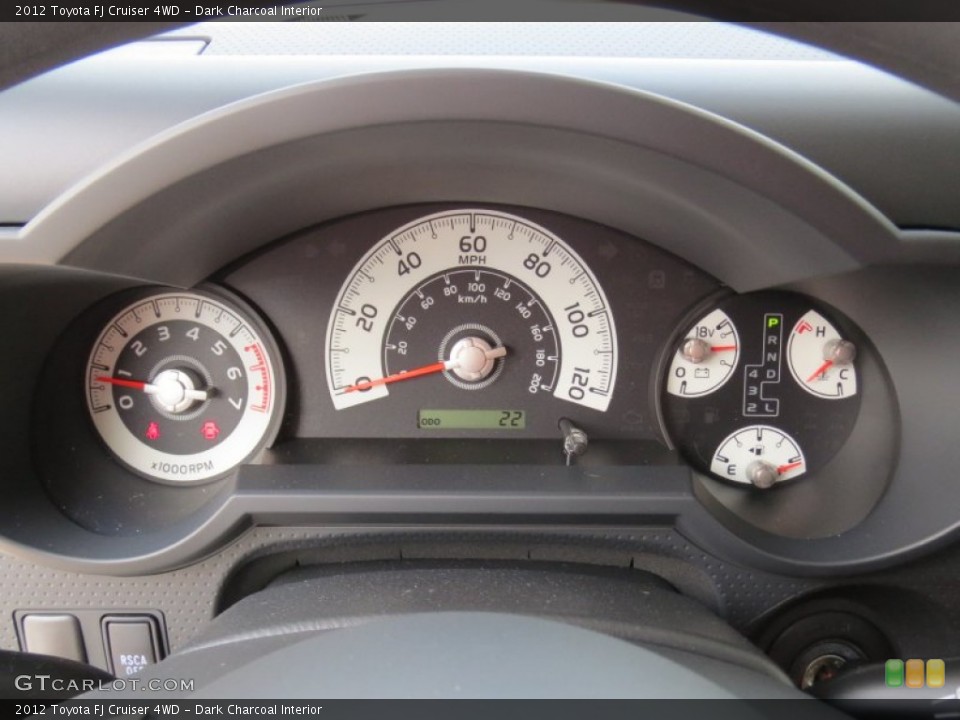 Dark Charcoal Interior Gauges for the 2012 Toyota FJ Cruiser 4WD #69703755