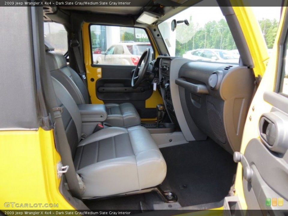 Dark Slate Gray/Medium Slate Gray Interior Photo for the 2009 Jeep Wrangler X 4x4 #69705993