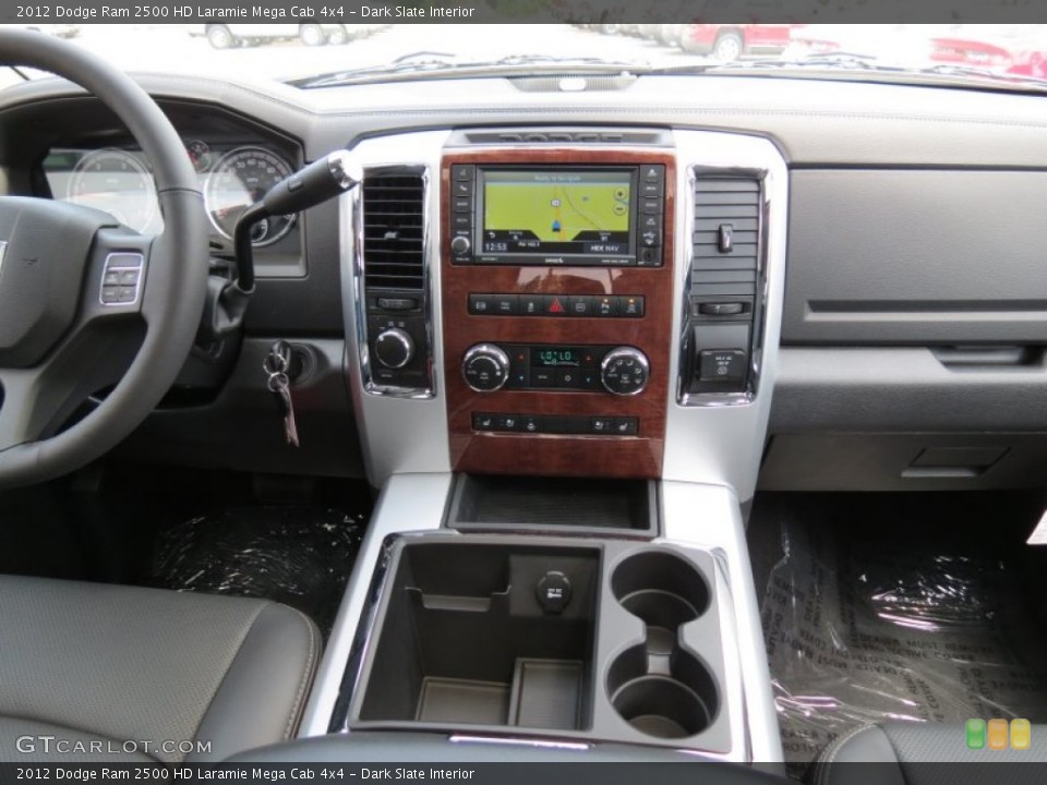 Dark Slate Interior Dashboard for the 2012 Dodge Ram 2500 HD Laramie Mega Cab 4x4 #69708378