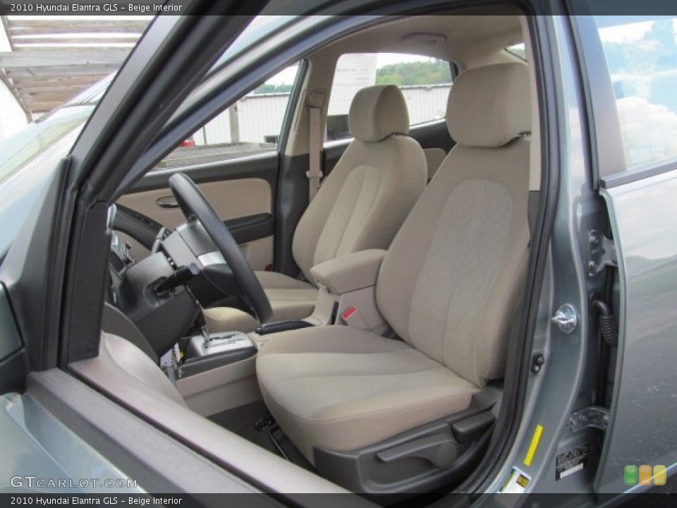 Beige Interior Front Seat for the 2010 Hyundai Elantra GLS #69708687
