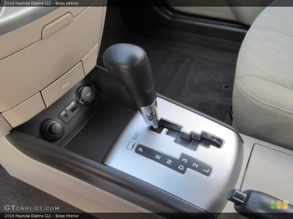 Beige Interior Transmission for the 2010 Hyundai Elantra GLS #69708948