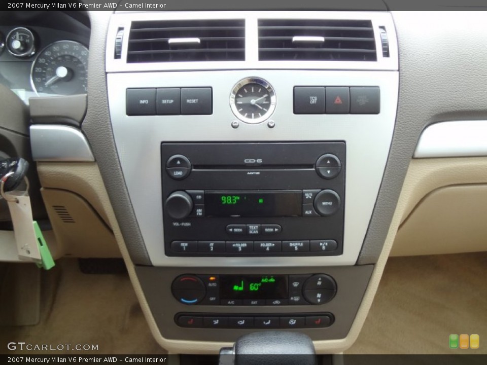 Camel Interior Controls for the 2007 Mercury Milan V6 Premier AWD #69710439