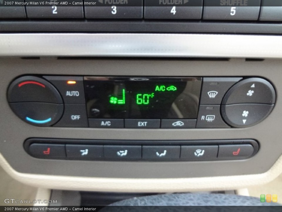 Camel Interior Controls for the 2007 Mercury Milan V6 Premier AWD #69710460