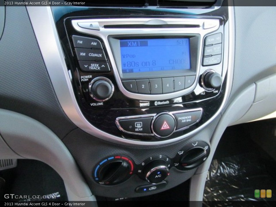 Gray Interior Controls for the 2013 Hyundai Accent GLS 4 Door #69711207