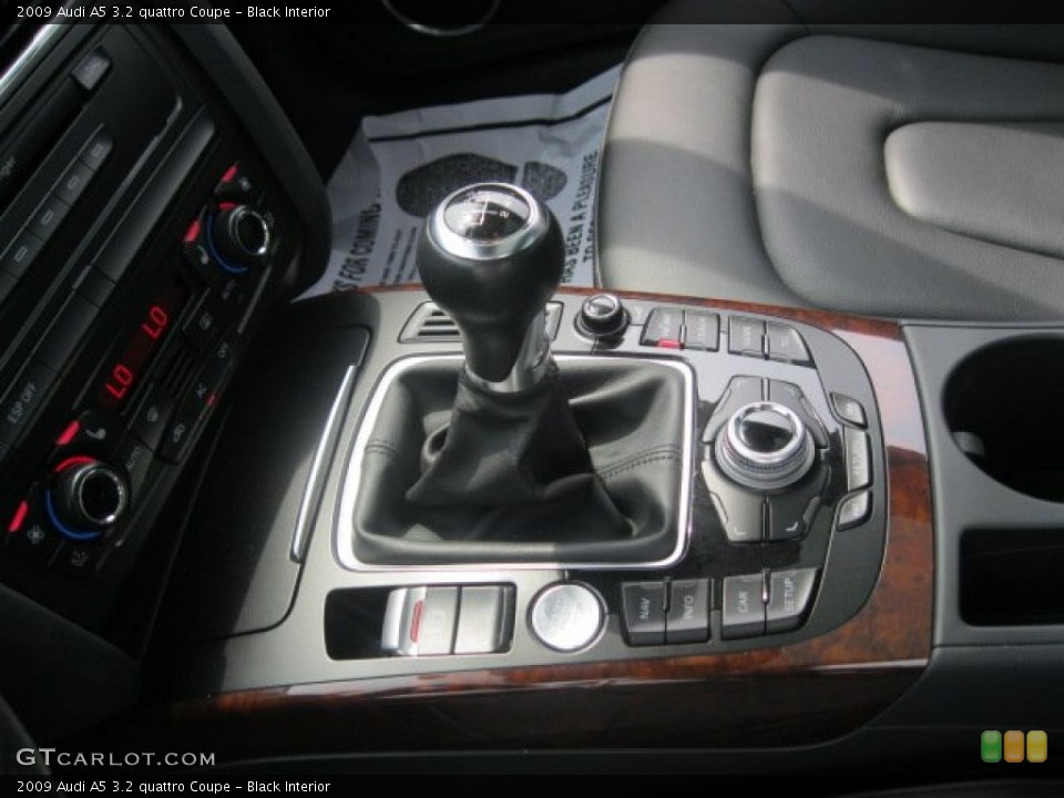 Black Interior Transmission for the 2009 Audi A5 3.2 quattro Coupe #69711240