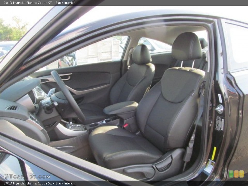 Black Interior Front Seat for the 2013 Hyundai Elantra Coupe SE #69711363