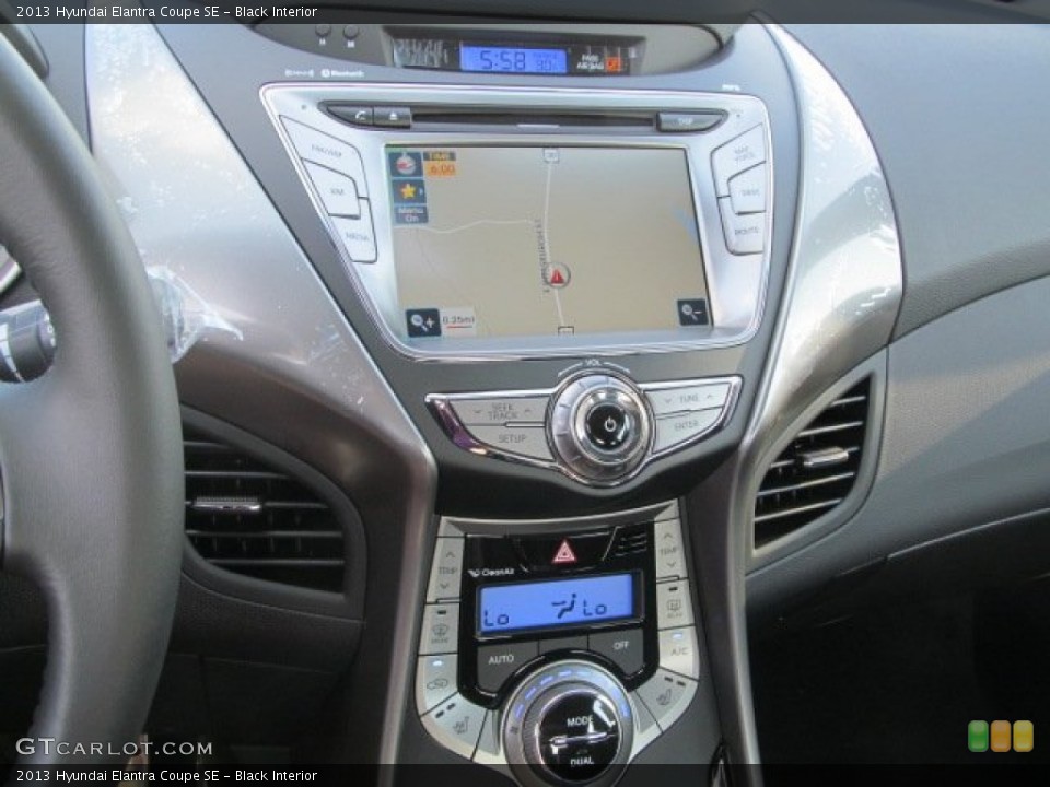 Black Interior Navigation for the 2013 Hyundai Elantra Coupe SE #69711381