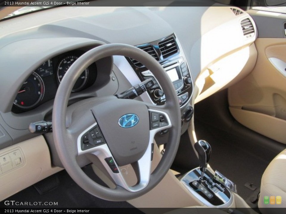 Beige Interior Photo for the 2013 Hyundai Accent GLS 4 Door #69711543