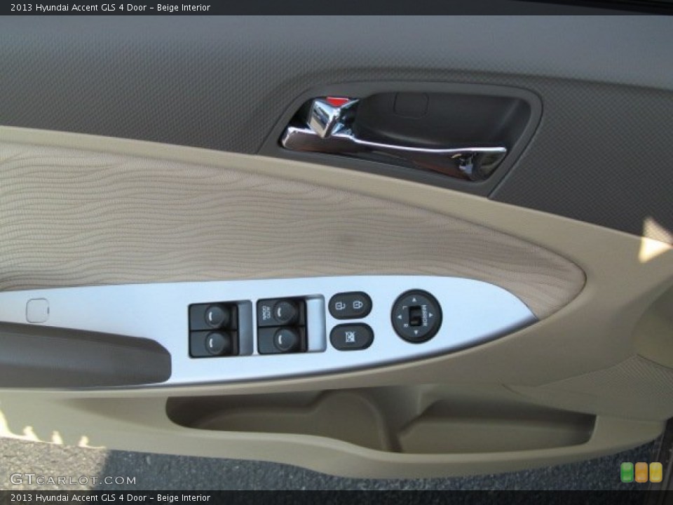 Beige Interior Door Panel for the 2013 Hyundai Accent GLS 4 Door #69711552