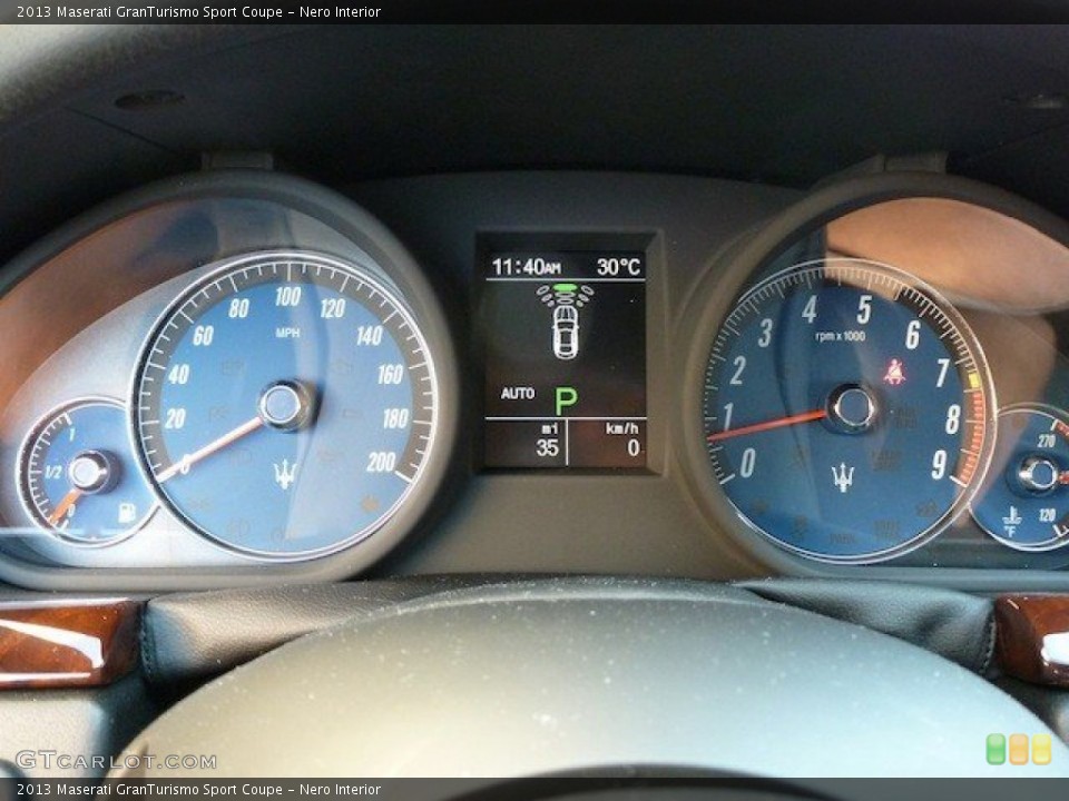 Nero Interior Gauges for the 2013 Maserati GranTurismo Sport Coupe #69714282