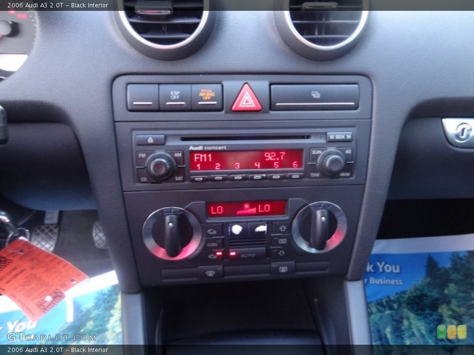 Black Interior Controls for the 2006 Audi A3 2.0T #69714555