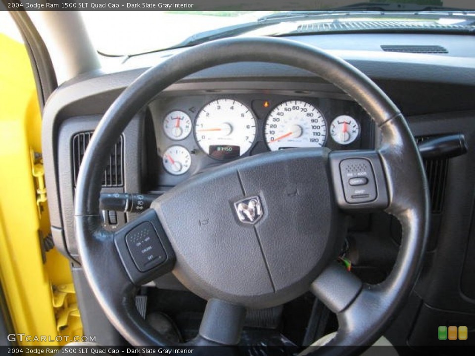 Dark Slate Gray Interior Steering Wheel for the 2004 Dodge Ram 1500 SLT Quad Cab #69718048