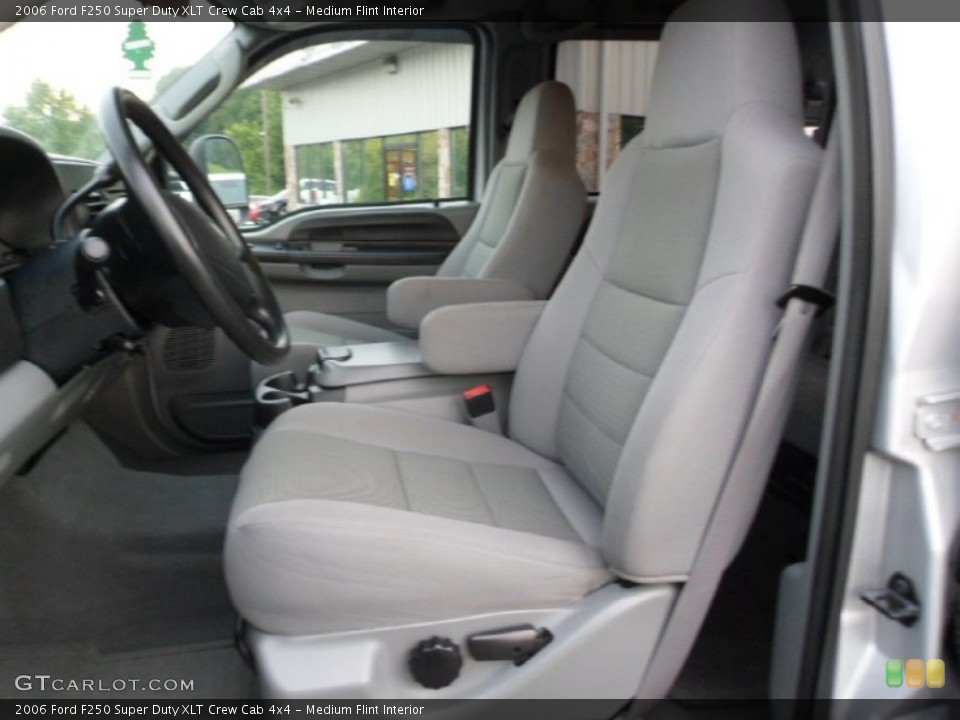 Medium Flint Interior Front Seat for the 2006 Ford F250 Super Duty XLT Crew Cab 4x4 #69718854