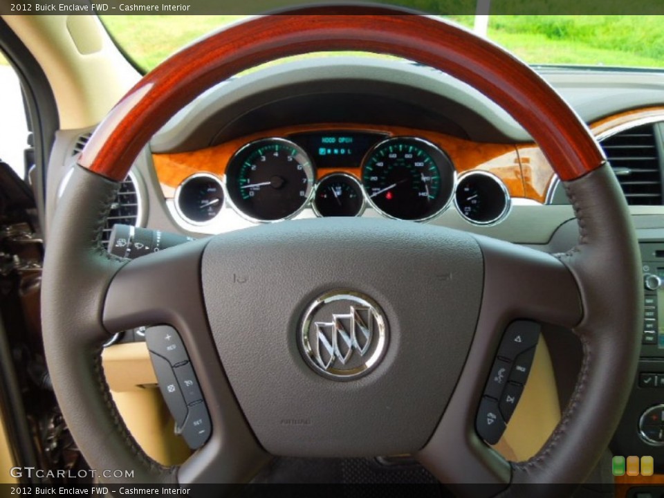 Cashmere Interior Steering Wheel for the 2012 Buick Enclave FWD #69720786
