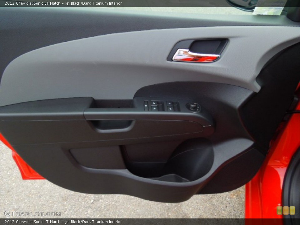 Jet Black/Dark Titanium Interior Door Panel for the 2012 Chevrolet Sonic LT Hatch #69720858