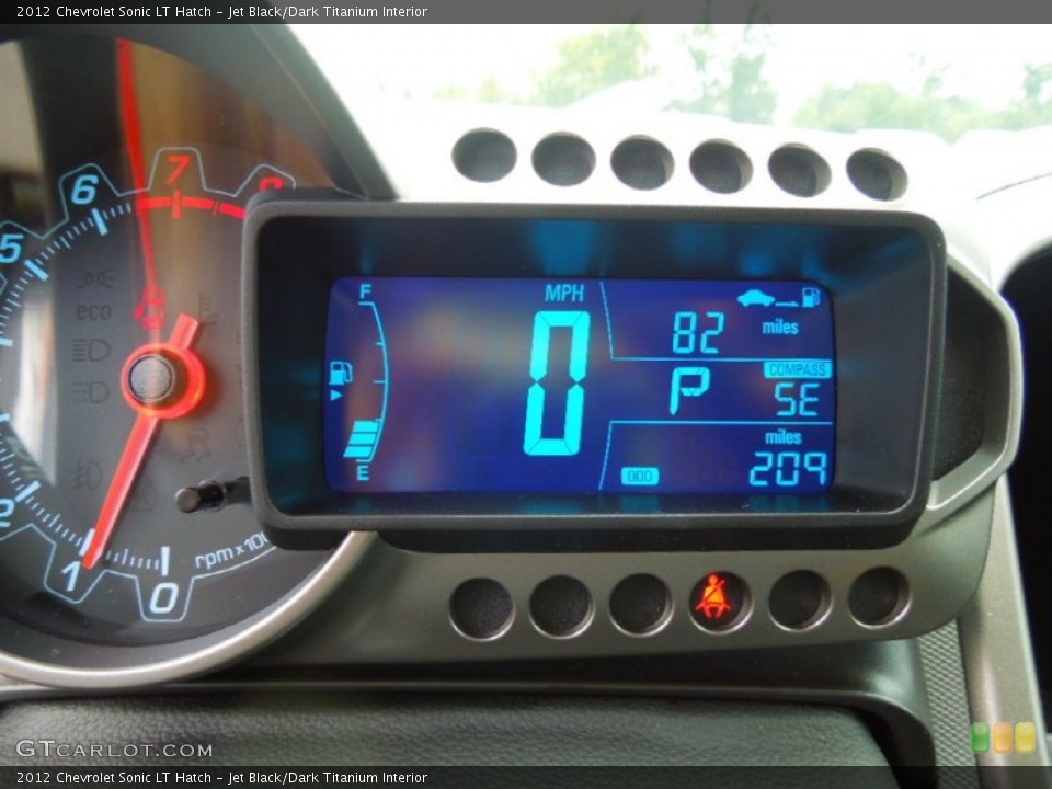 Jet Black/Dark Titanium Interior Gauges for the 2012 Chevrolet Sonic LT Hatch #69720873