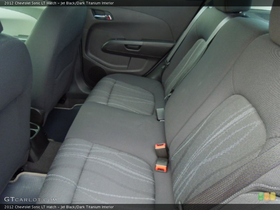 Jet Black/Dark Titanium Interior Rear Seat for the 2012 Chevrolet Sonic LT Hatch #69720876